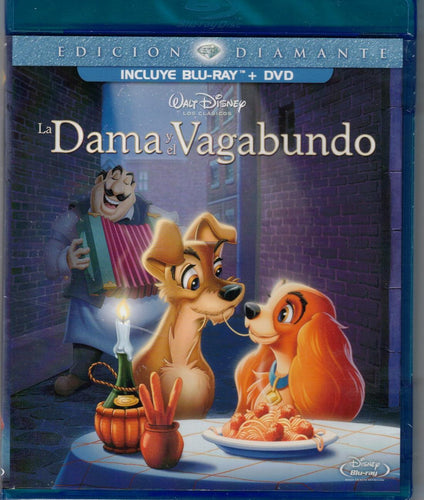 La dama y el vagabundo (Walt Disney) Edición Diamante (Bluray + DVD Nuevo)