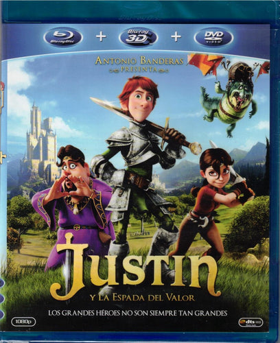 Justin y la espada del valor (Bluray + Bluray 3D + DVD Nuevo)