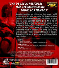 Cargar imagen en el visor de la galería, Henry : Retrato de un asesino (Henry: Portrait of a Serial Killer) (Bluray Nuevo)