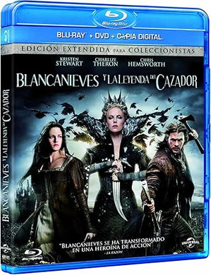 Blancanieves y la leyenda del cazador (Bluray + DVD + Copia Digital Como Nuevo)
