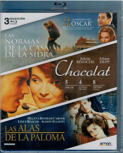 Pack Las alas de la paloma - Chocolat - Las normas de la casa de la sidra (Bluray Nuevo)