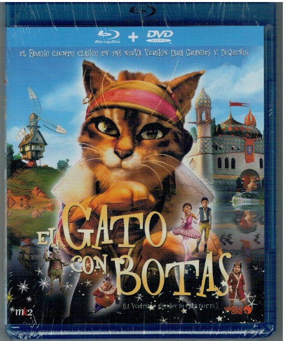 El gato con botas (La véritable histoire du Chat Botté) (Bluray + DVD Nuevo)