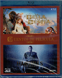 Pack Cuentos de película: La Bella y la Bestia + Hercules  (2 Bluray Nuevo)