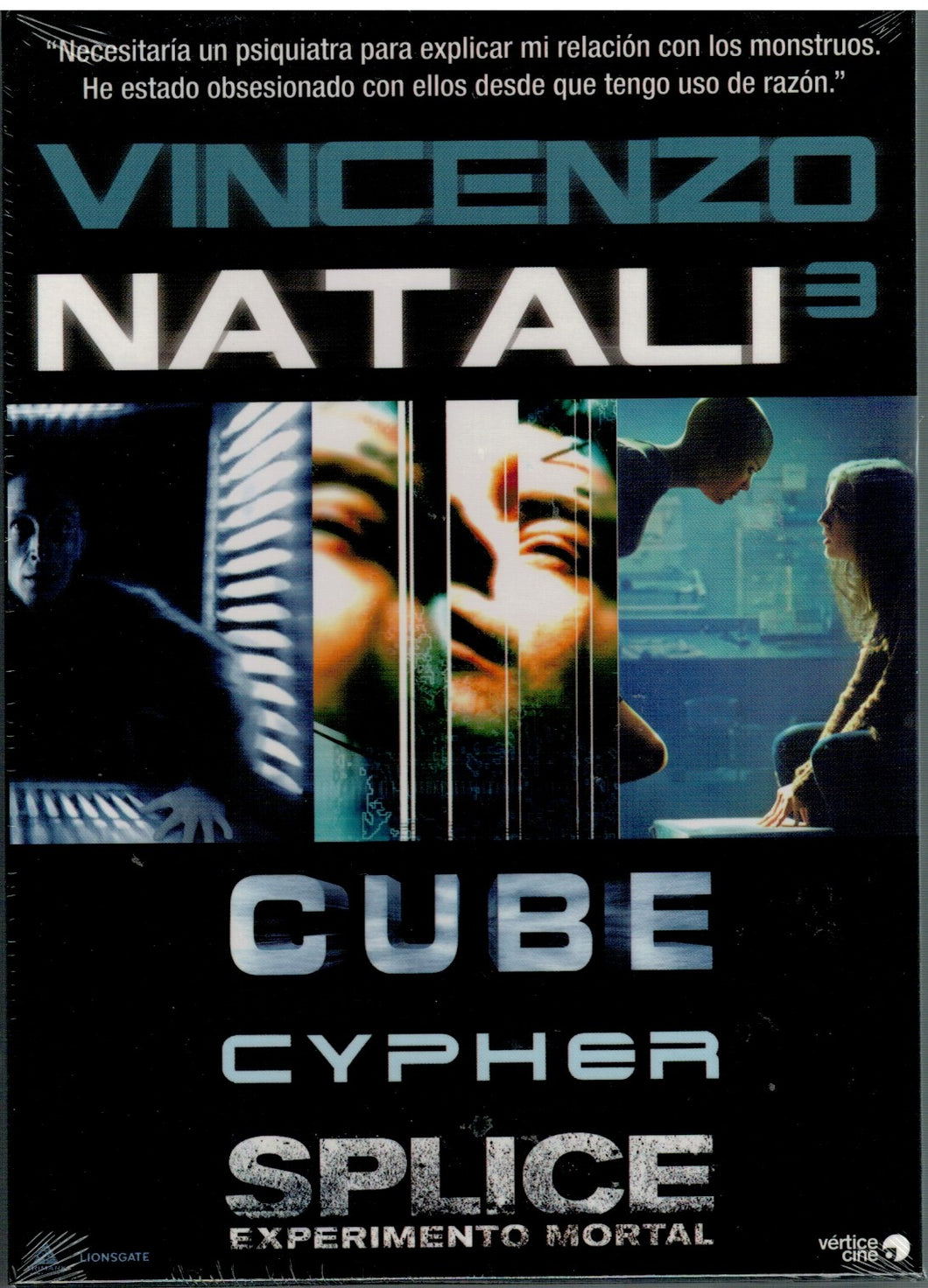 Pack Vincenzo Natali - Cube + Cypher + Splice Experimento mortal (3 DVD Nuevo)