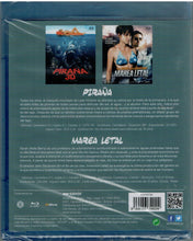 Cargar imagen en el visor de la galería, Pack Terror en el agua : Piraña 3D + Marea letal (Dark Tide) (Bluray Nuevo)