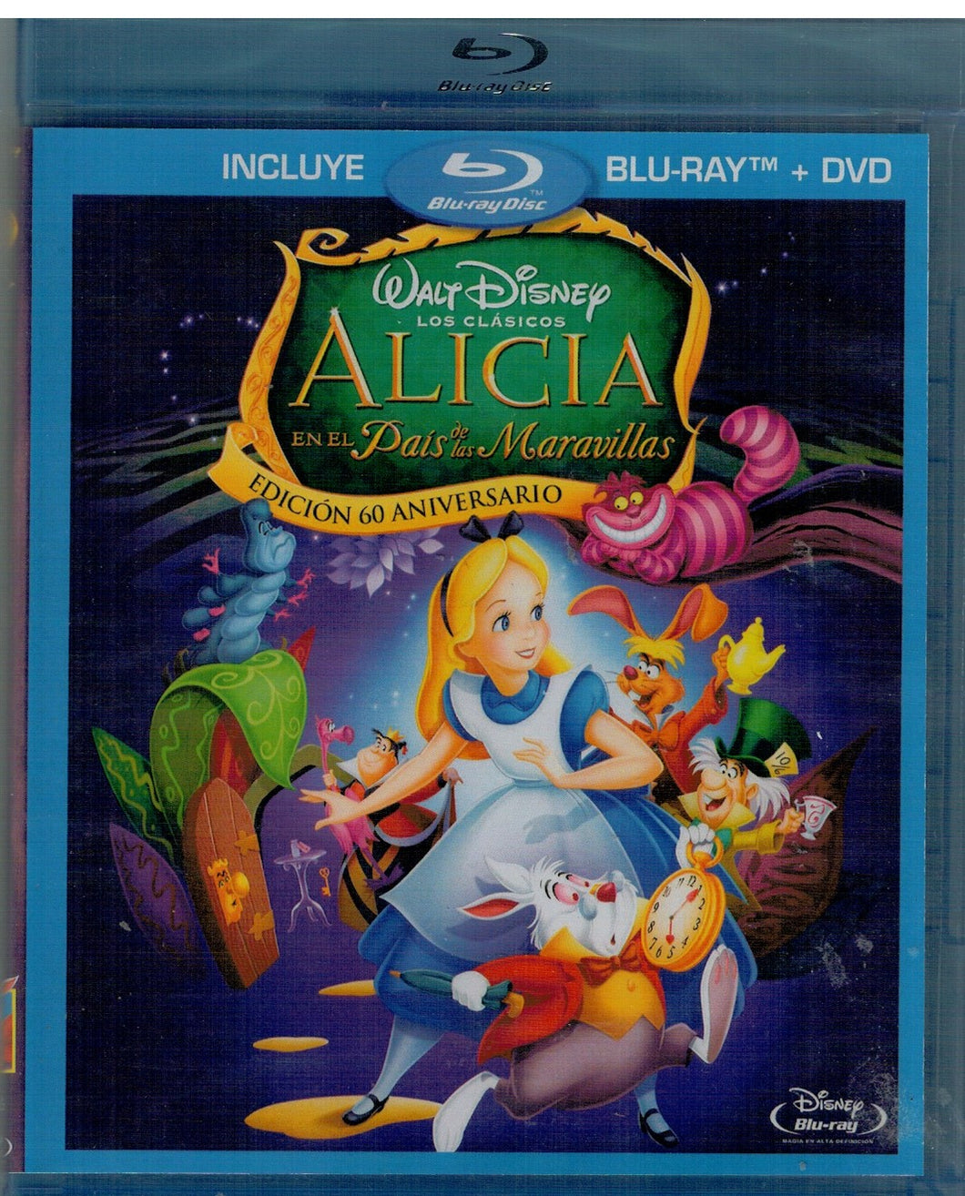 Alicia en el País de las Maravillas (Walt Disney)  Bluray + DVD Nuevo)