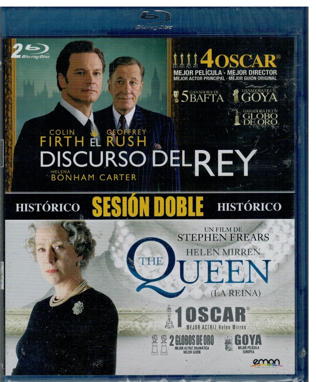 Pack Sesión Doble: El Discurso del Rey - The Queen (Bluray Nuevo)